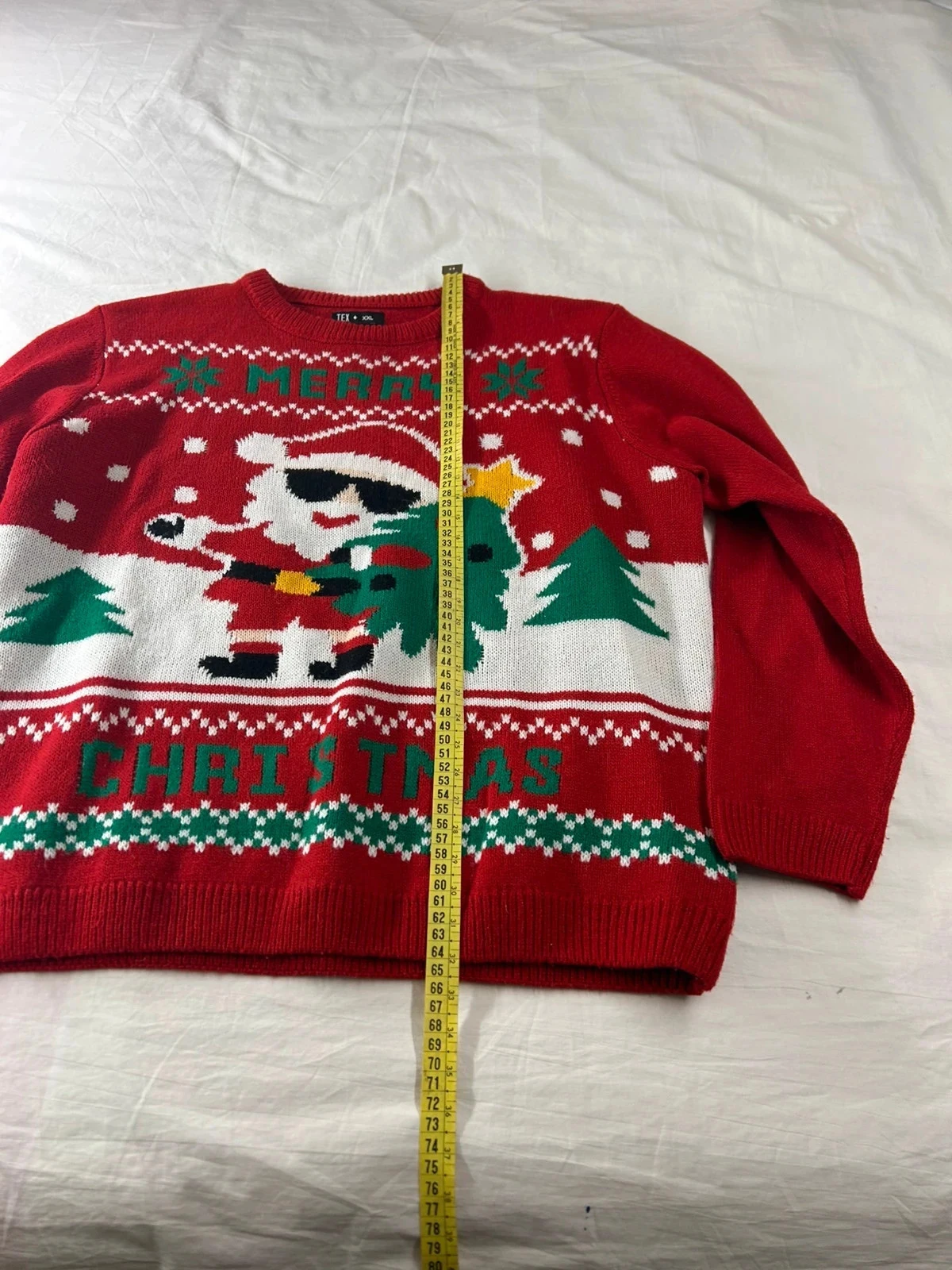 Red TEX Christmas print sweater – photo 6